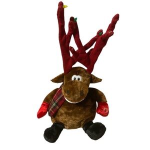 Dan Dee Reindeer Plush Grandma Got Run Over By A Reindeer Christmas Animated Toy